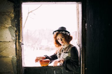 Cinderella kız kış günü içinde 