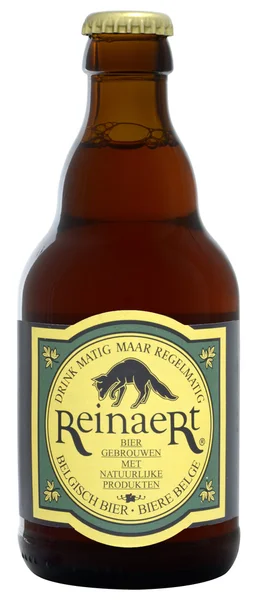 Belgian Beer Reinaert Amber 33cl, alc.7% — стокове фото