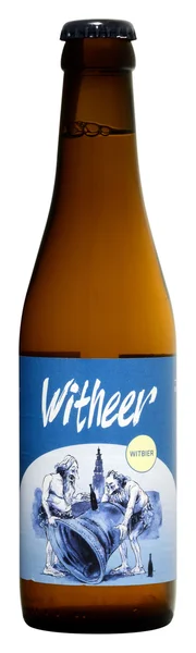 Бельгійське пиво Schelde Witheer 33cl, alc.5% — стокове фото