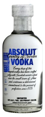 Vodka Absolut 20cl, alc.40%