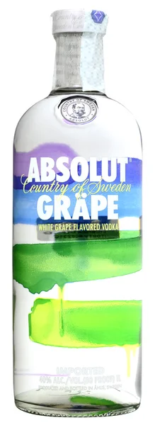 Vodka Absolut Grape 100cl, alc.40% — Stockfoto