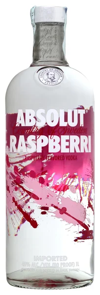 Vodka Absolut Raspberri 100cl, alc.40% — Stock Photo, Image