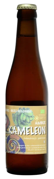 Belgisches Bier Kameleon Bernstein 33cl, alc.6% — Stockfoto
