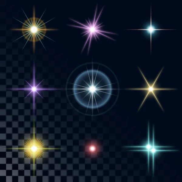 Güzel renkli yıldız kümesi