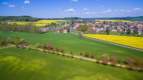 Western Bohemia'deki / kırsal hava fotoğrafı