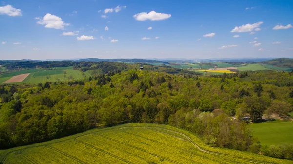 Western Bohemia'deki / kırsal hava fotoğrafı