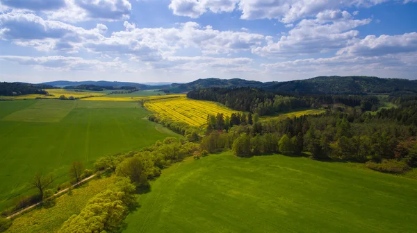 Western Bohemia'deki / kırsal hava fotoğrafı