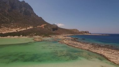Balos Beach, Girit, Yunanistan Hava video