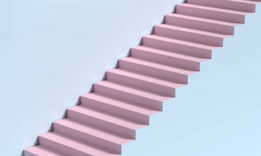 Soyut merdiven 3D 'de görüntüle