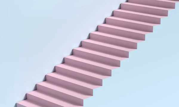 Widok na abstrakcyjne schody 3d — Zdjęcie stockowe