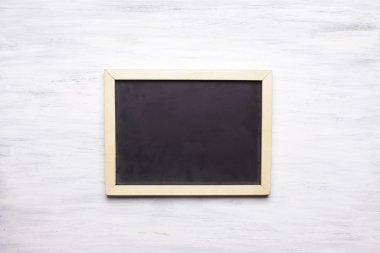 Yukarıdan copyspace ile boş tebeşir tahtası