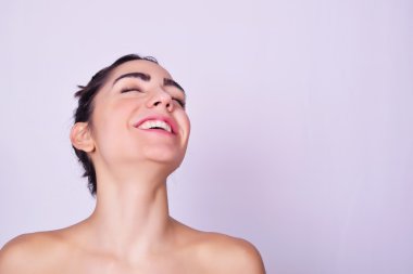 Güzel İspanyol genç kadın portresi portre