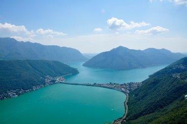 genel görünümü, İsviçre, Lugano