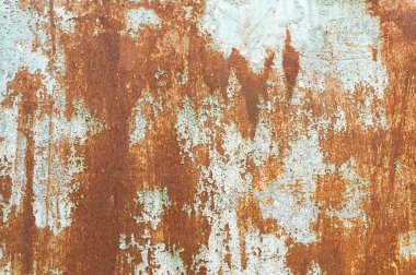 eski paslı boyalı yüzeye