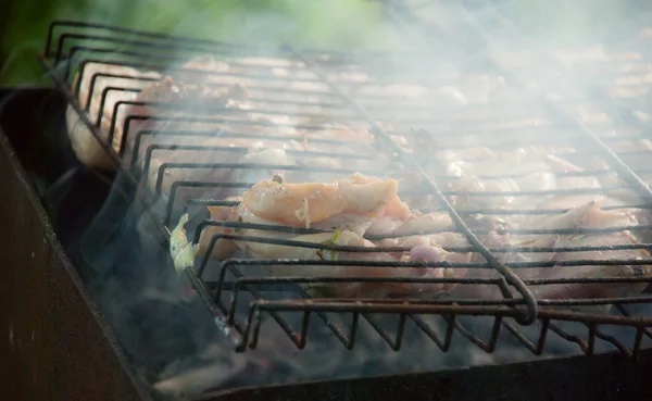 Ali di pollo alla griglia — Foto Stock