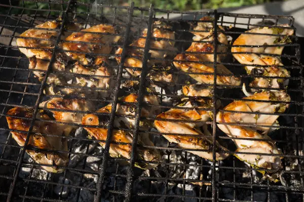 A grill csirke szárny — Stock Fotó
