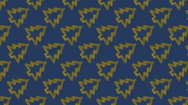 Altın ağaçlarda parıldayan hareketlerin Noel arkaplanı. Hareketi durdur