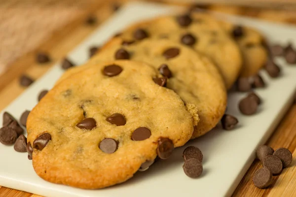Vegan Chocolate Chips Cookies — Stock Photo, Image