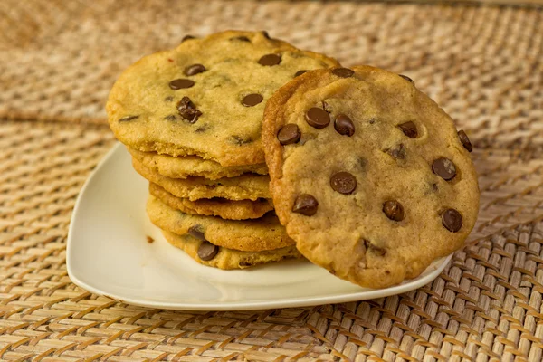 Vegán csokoládé Chips Cookies — Stock Fotó