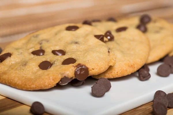 Vegan Chocolate Chips Cookies — Stock Photo, Image