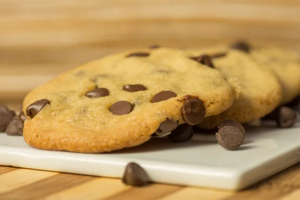 Csokoládé chips cookies — Stock Fotó