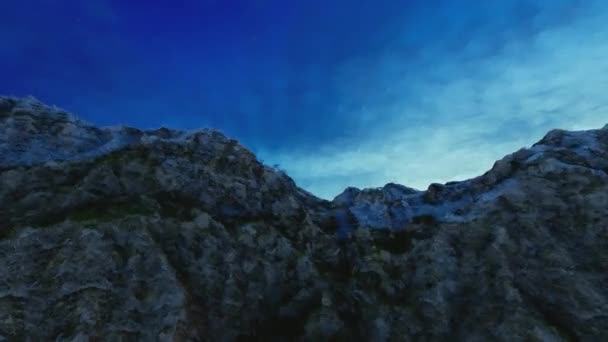 Νύχτα ουρανό μονοπάτι αστέρι timelapse φόντο — Αρχείο Βίντεο