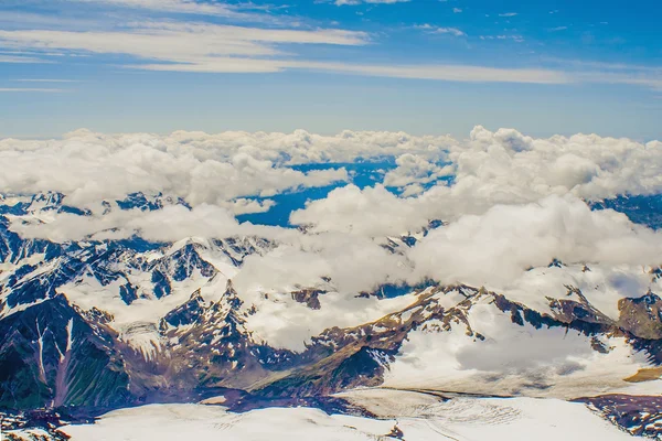 karla kaplı dağ manzaralı panoramik fotoğraf