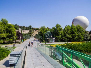 Tbilisi, Georgia - September 2, 2024: People walking in the Rike Park.