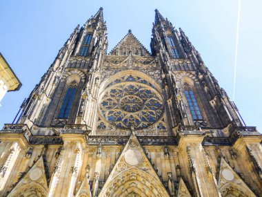 St. Vitus Katedrali manzarası. Prag, Çek Cumhuriyeti