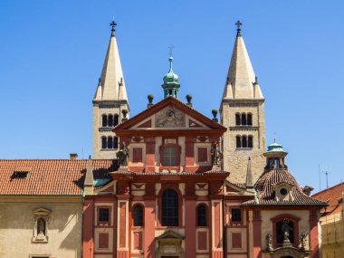 Çek Cumhuriyeti Prag 'daki Aziz George Bazilikası manzarası