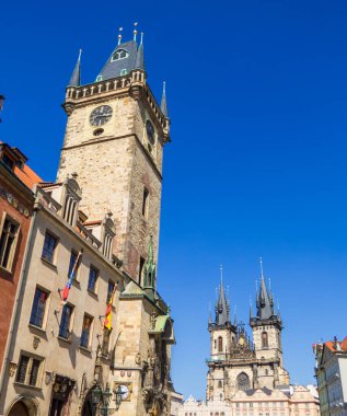 Eski Şehir Meydanı manzarası. Prag, Çek Cumhuriyeti