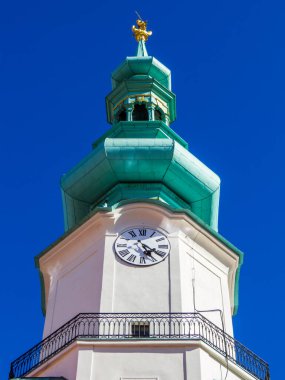 Bratislava, Slovakya 'daki Michael Gate ve Tower manzarası