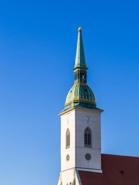 Bratislava, Slovakya 'daki Michael Gate ve Tower manzarası