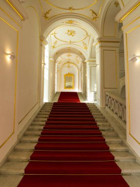 Bratislava Kalesi 'nin iç manzarası. Bratislava, Slovakya 'da