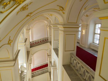 Bratislava Kalesi 'nin iç manzarası. Bratislava, Slovakya 'da