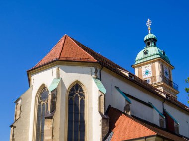 Slovenya 'nın Maribor Katedrali Kilisesi Manzarası