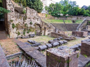 İtalya 'daki Roma Trieste Tiyatrosu manzarası