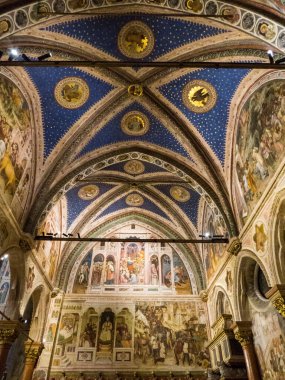 İtalya, Padua 'daki Aziz Anthony Bazilikası' nın iç manzarası