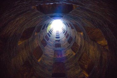 Orvieto, İtalya 'da Aziz Patrick Kuyusu (İtalyanca: Pozzo di San Patrizio) manzarası