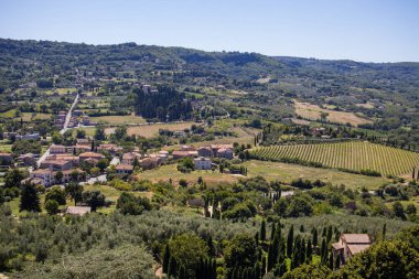Orvieto, İtalya 'da güzel panoramik manzara