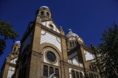 Sırbistan 'ın Novi Sad kentindeki Sinagog Manzarası