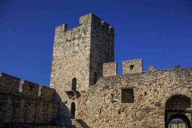Sırbistan 'ın Belgrad kentindeki Belgrad Kalesi ve Kalemegdan Park manzarası