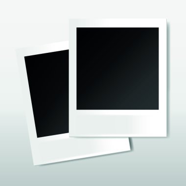 metin veya fotoğraf için polaroid çerçeve