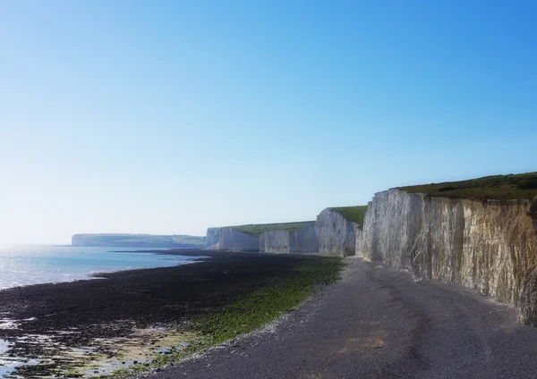 Weiße Klippen des Seven Schwestern Nationalparks, East Sussex, England — Stockfoto