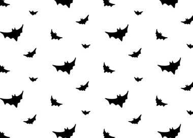 Uçan yarasalarla kusursuz bir geçmişi var. Cadılar Bayramı için vektör çizimi, gece gökyüzü, ürkütücü ve korku temalı tasarımlar. Tekrarlayan yarasa deseni kağıt, tekstil ve duvar kağıtları için mükemmel..