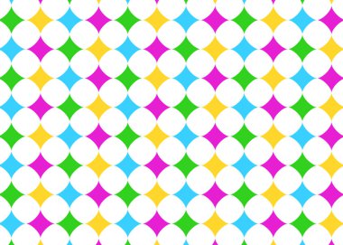 Harlequin rhombus seamless pattern with colorful argyle diamond lozenge texture. Vintage joker and Venetian carnival style geometric background for fabric, wallpaper, textile, and decoration.