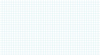 Kusursuz kare defter kalıbı. Beyaz kağıt üzerinde mavi matematik şeması dokusu. Okul not defteri şeması. Vektör illüstrasyonu.