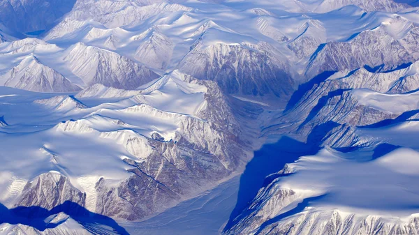 Groenlandia vista desde el cielo — Foto de Stock