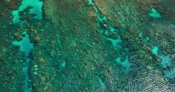 Appezzamenti di terreno in acqua di oceano — Video Stock