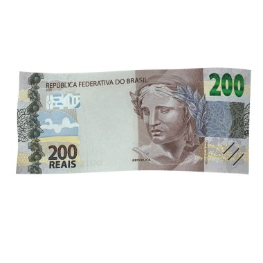 Brezilya 200 Reais Düşen Ticaret Borsası, yüksek kalite para birimi finans, eğitim, 3D modelleme, hisse senedi. Kaynaklar ve küresel parasal kimlik ve değer.